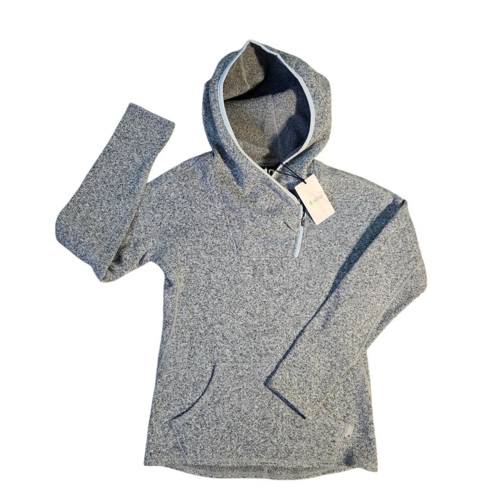 Stio Women's Sweetwater Fleece Hoodie in Windchill Heather sz S Kangaroo Pocket